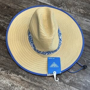 Columbia PFG Hat Cowboy Straw S/M Wide Brim Sun Protection Fishing Outdoors NWT
